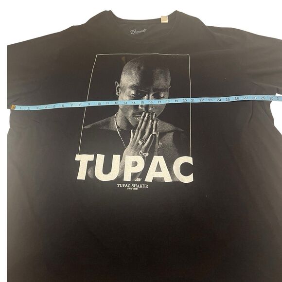 Bravado Tupac Shakur Rap Tee 5XLT Black Oversized Hip Hop Graphic T-Shirt - Picture 4 of 10